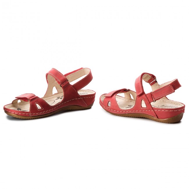 Sandały HELIOS – 205 Czerwony – czerwone