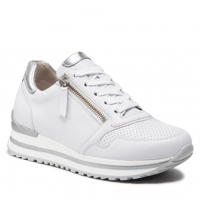 Sneakersy GABOR – 86.528.50 Weiss/Silber(Perf) – białe
